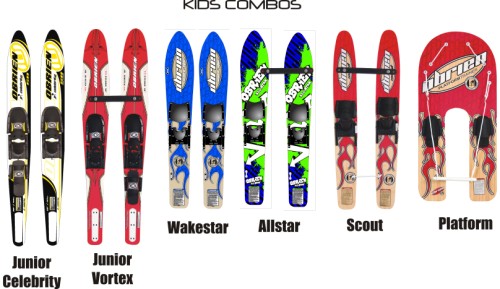 O'Brien Junior and kids combo skis